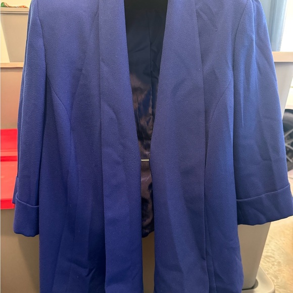 Blue Open-Front Jacket p13 - Picture 2 of 4